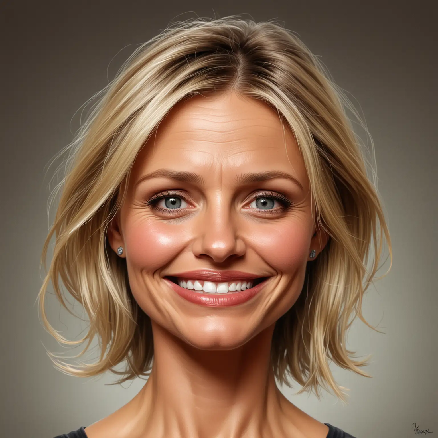 Witty Caricature of Cameron Diaz