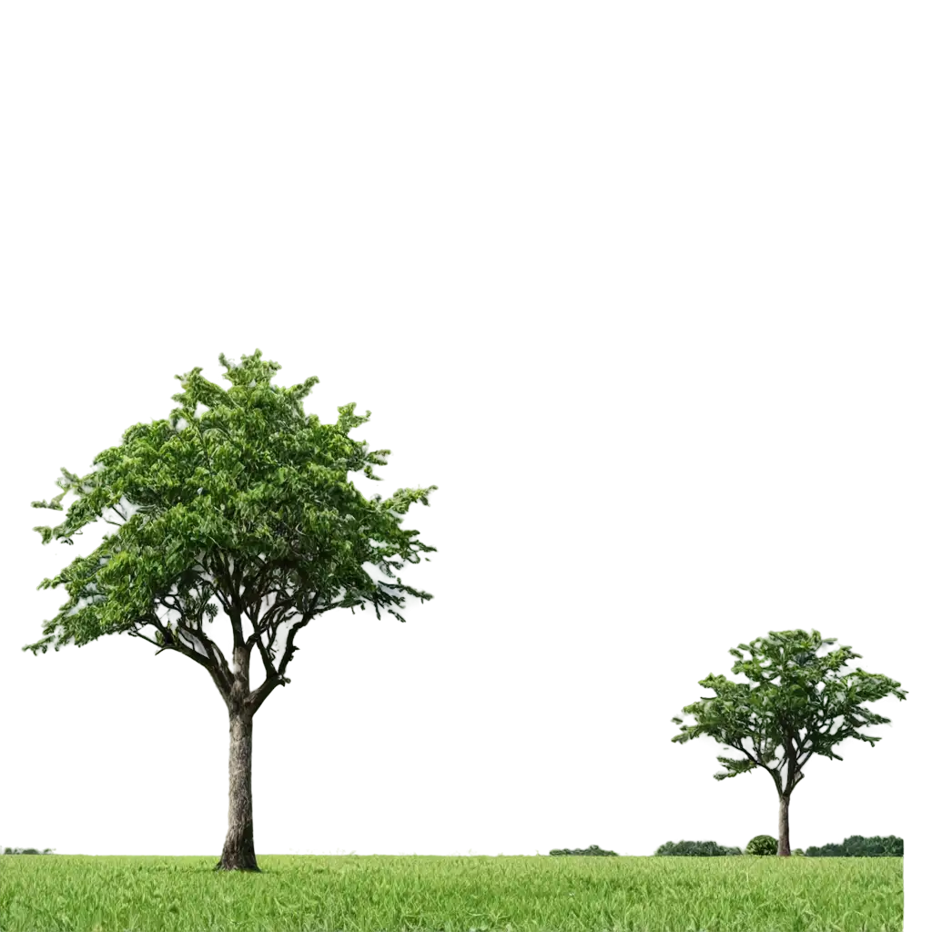 Clear-Weather-Savanna-Landscape-PNG-Lone-Tree-Standing-Tall