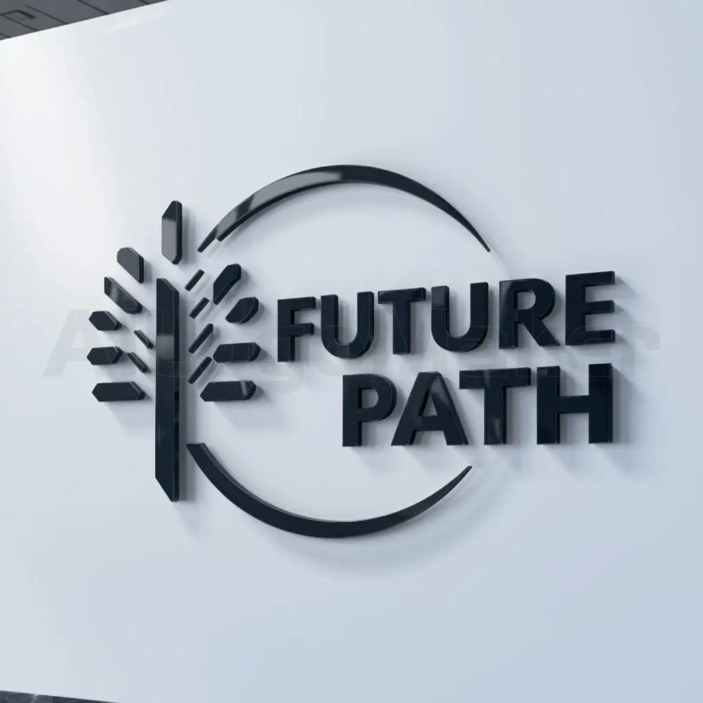 a logo design,with the text "FUTURE PATH", main symbol:Growth and Innovation,Moderate,be used in Technology industry,clear background