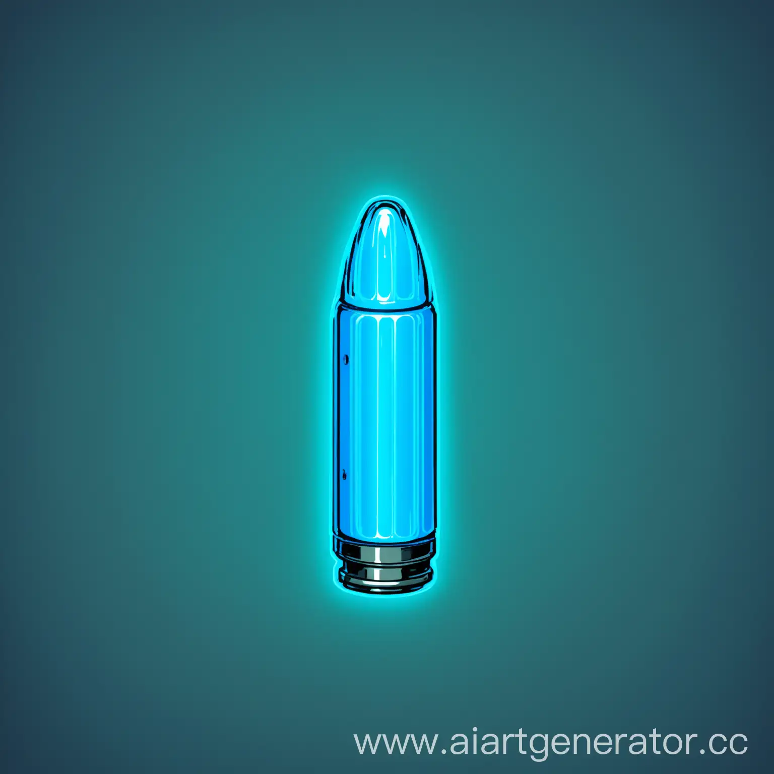 blue neon bullets from revolver