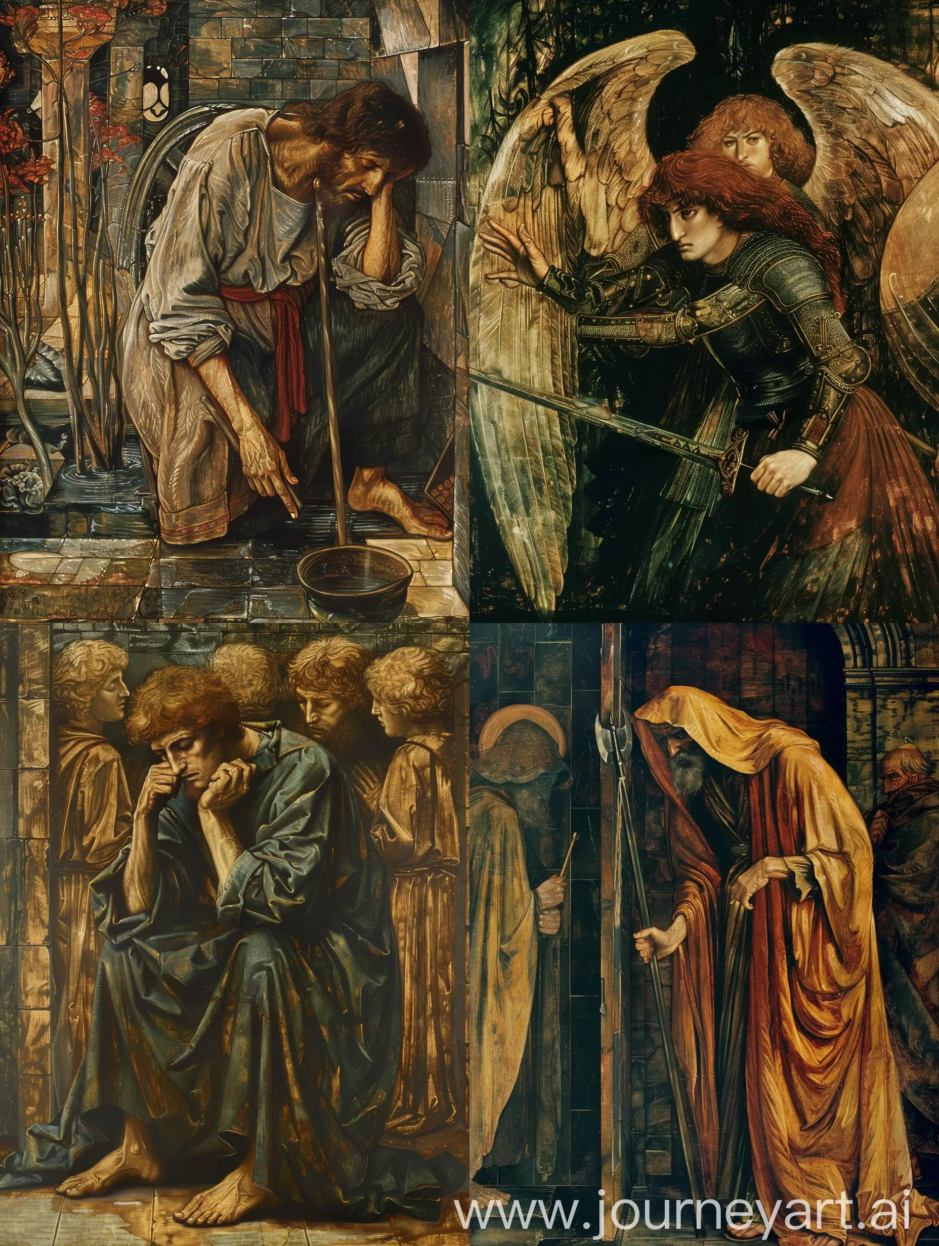 Edward Burne-Jones painting of the st gangsta