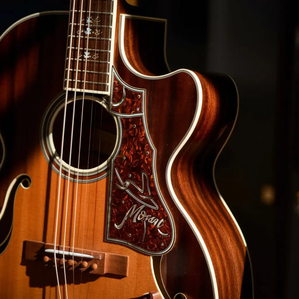 Musician Playing an Elegant Guitar Solo