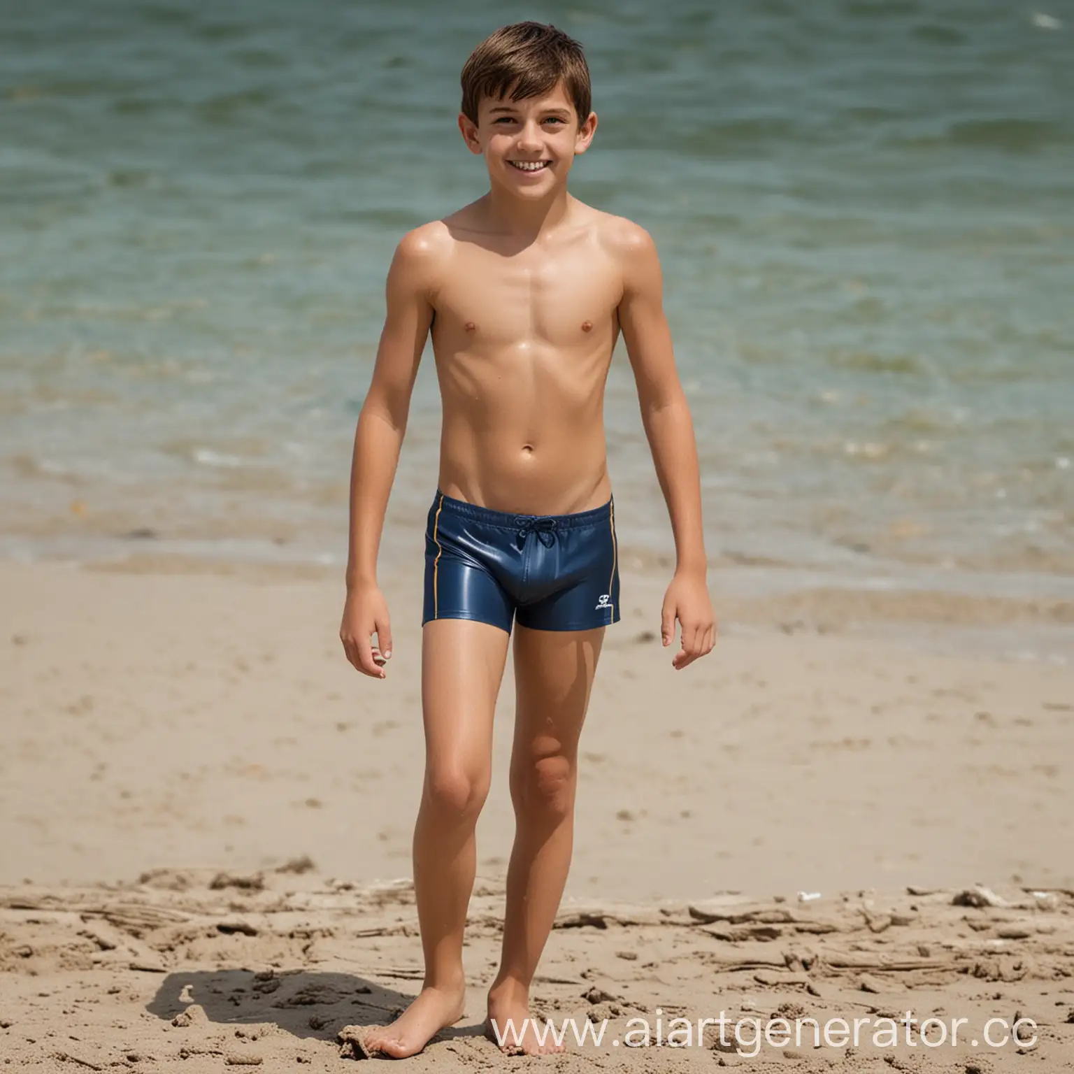 Preteen-Boy-in-Speedo-with-Muscular-Legs-at-the-Beach