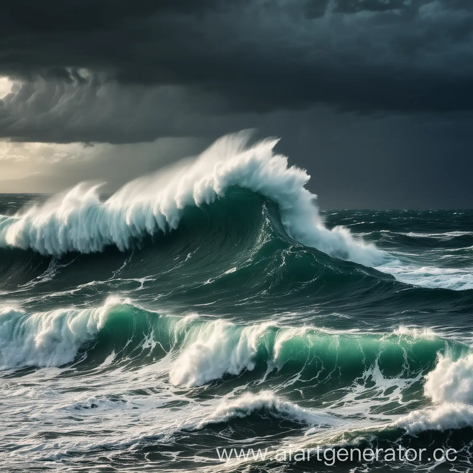 Majestic-Ocean-Storm-Dramatic-Seascape-with-Rolling-Waves
