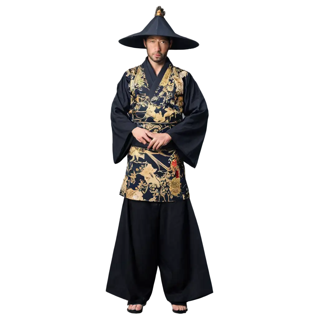 PNG-Image-of-a-Kimono-Samurai-Artistic-Creation-with-Traditional-Japanese-Attire