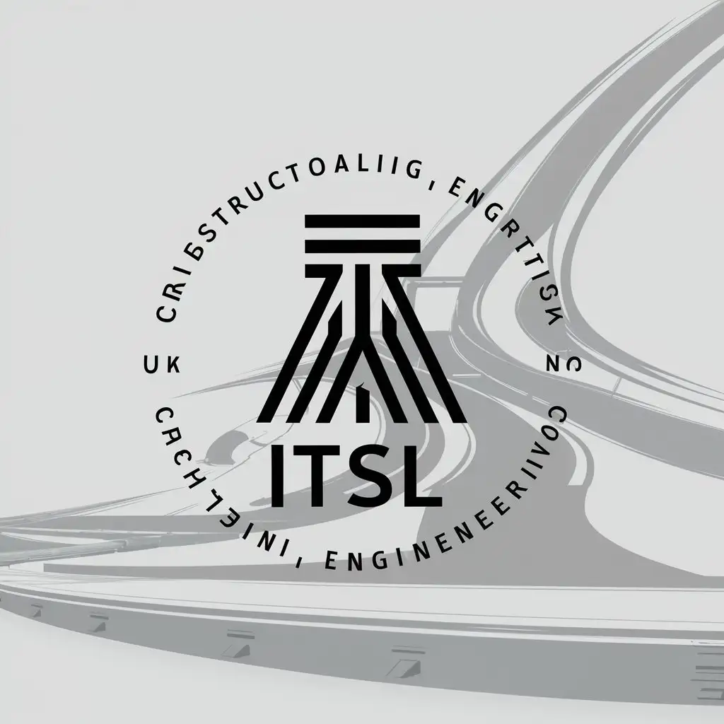 a logo design,with the text "ITSL", main symbol:I will create a logo for the company ITSL which operates mainly in the highways, construction, engineering sector, undertaking structural inspections, testing and survey works, in the UK.,complex,be used in highways, construction, engineering sector, undertaking structural inspections, testing and survey works, in the UK industry industry,clear background