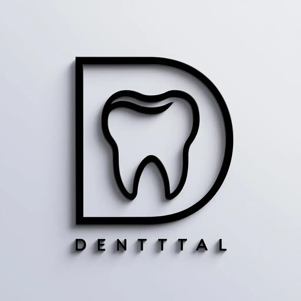 LOGO-Design-for-Dental-Delight-Minimalistic-D-with-Tooth-Symbol-on-White-Background