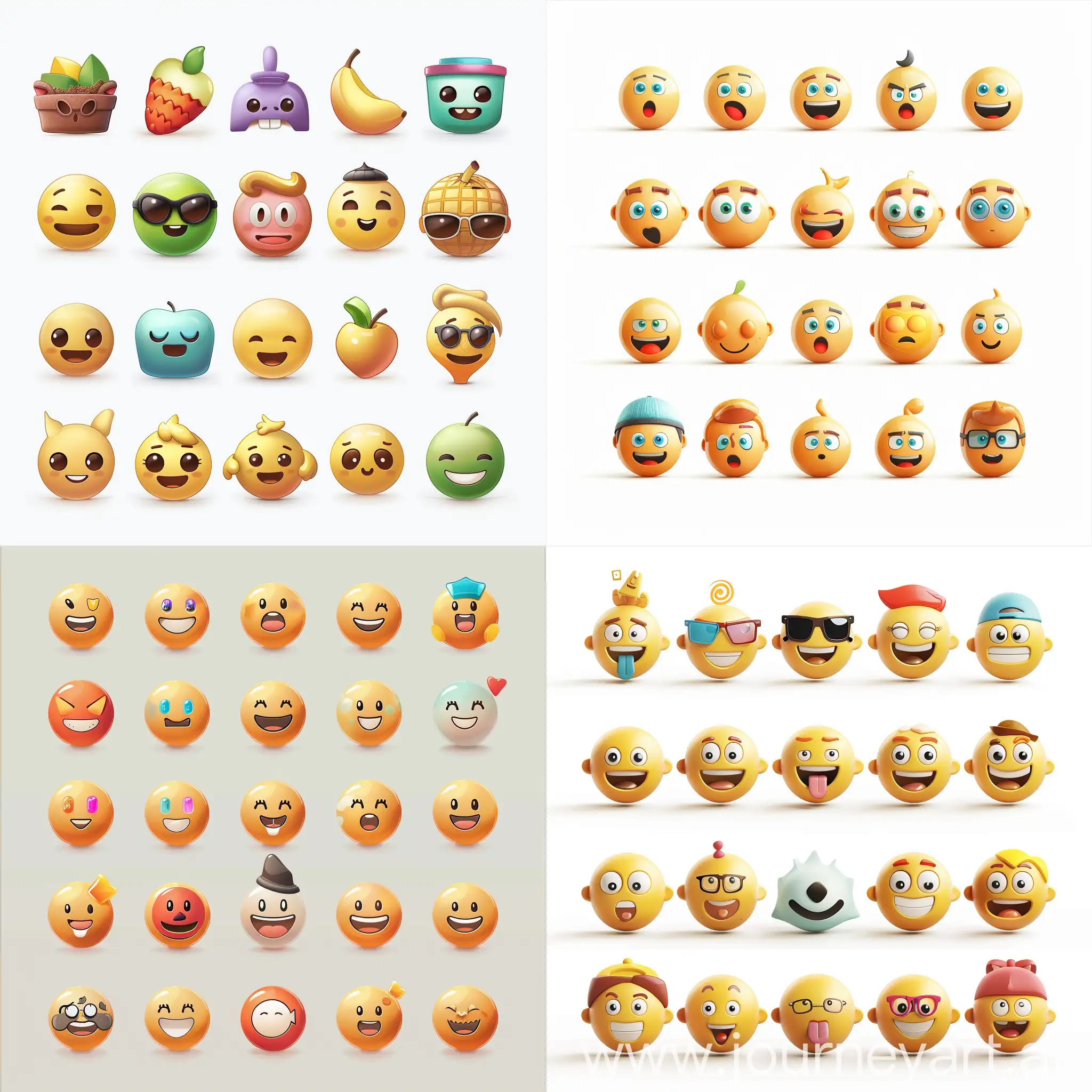 Collection-of-16-Emojis-from-a-Vibrant-Series