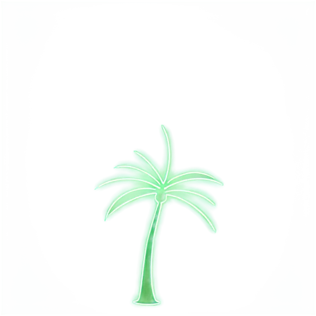 neon palm tree