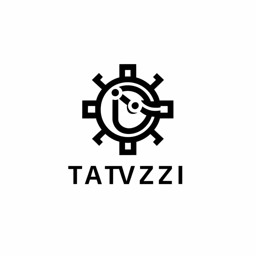 LOGO-Design-For-Tavizi-Minimalistic-Black-White-Icon-Inspired-by-Technology-and-Efficiency