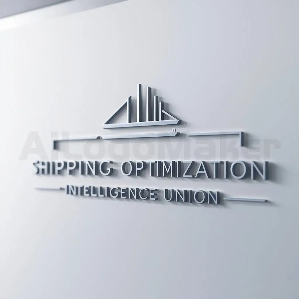 a logo design,with the text "Shipping Optimization Intelligence Union", main symbol:ship, intelligent, minimalistic,,Moderate,be used in Construction industry,clear background