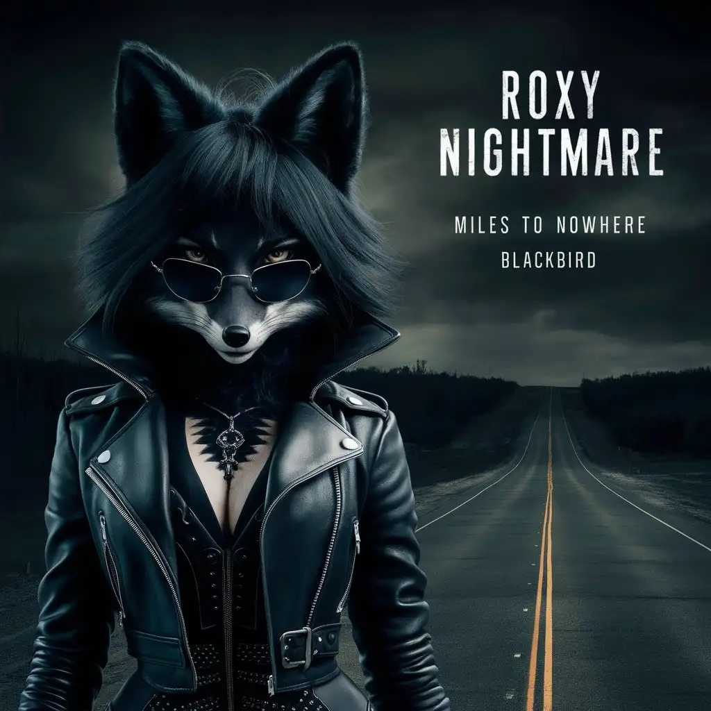 Roxy-Nightmares-Single-Album-Cover-Featuring-a-Black-Furry-Fox-Woman