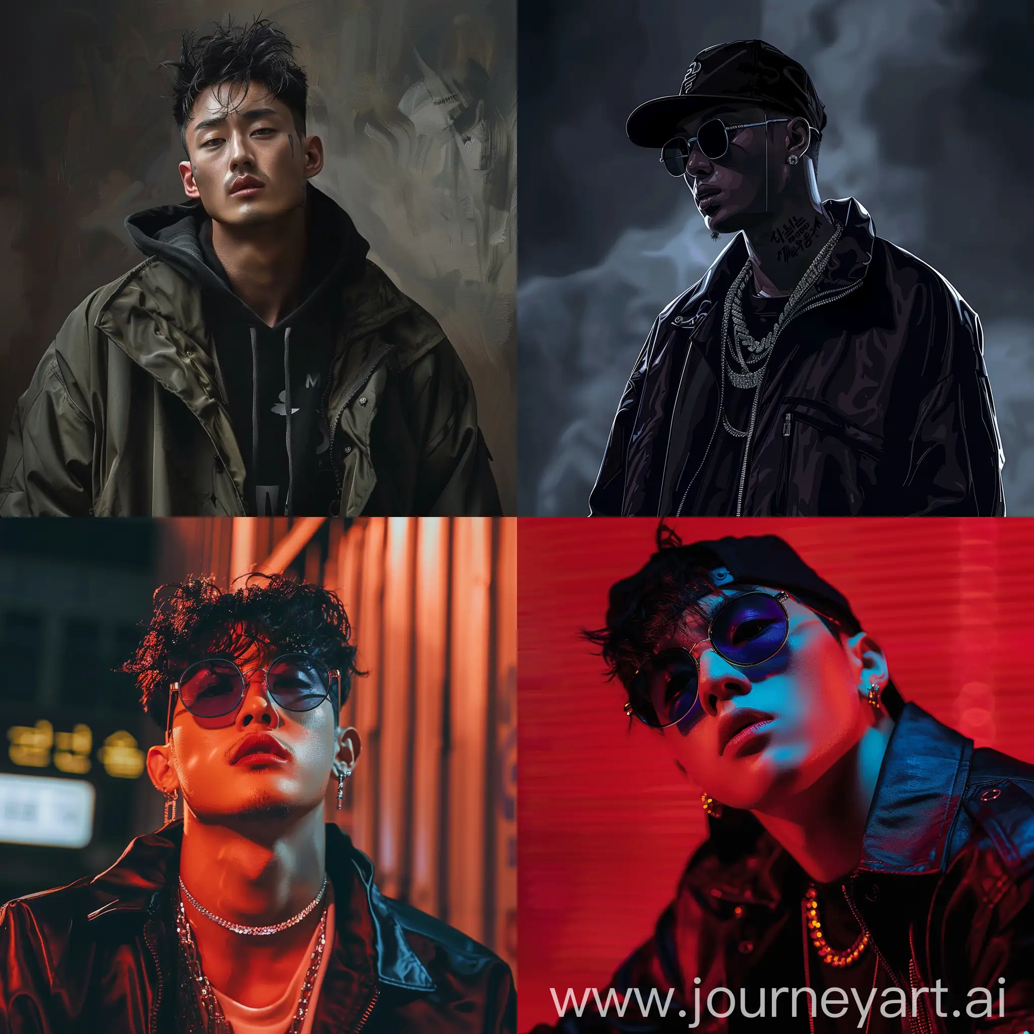 Korean-Rapper-Portrait-in-Cinematic-Realism-Captivating-Aesthetic-HD-Wallpaper