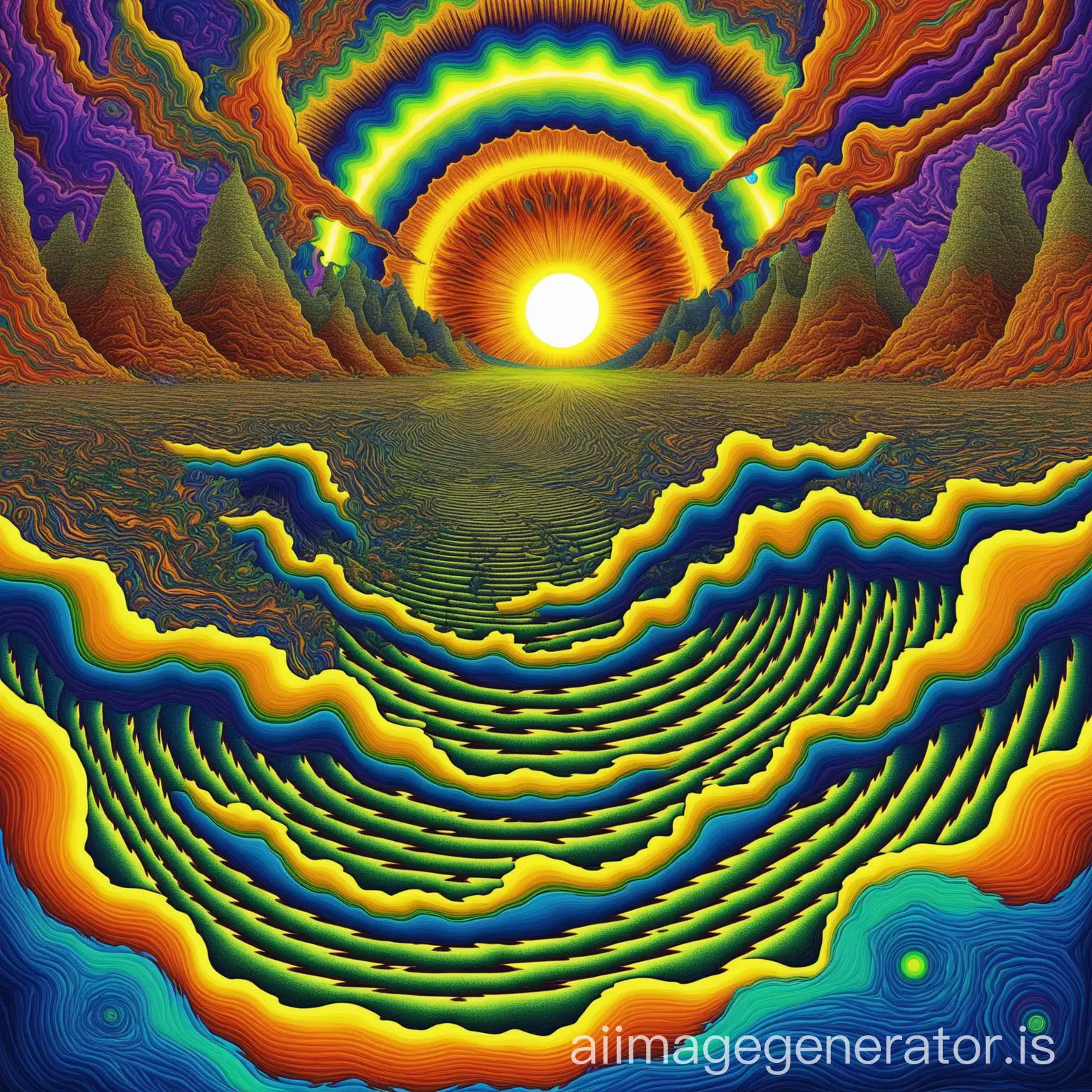 trippy solar landscape