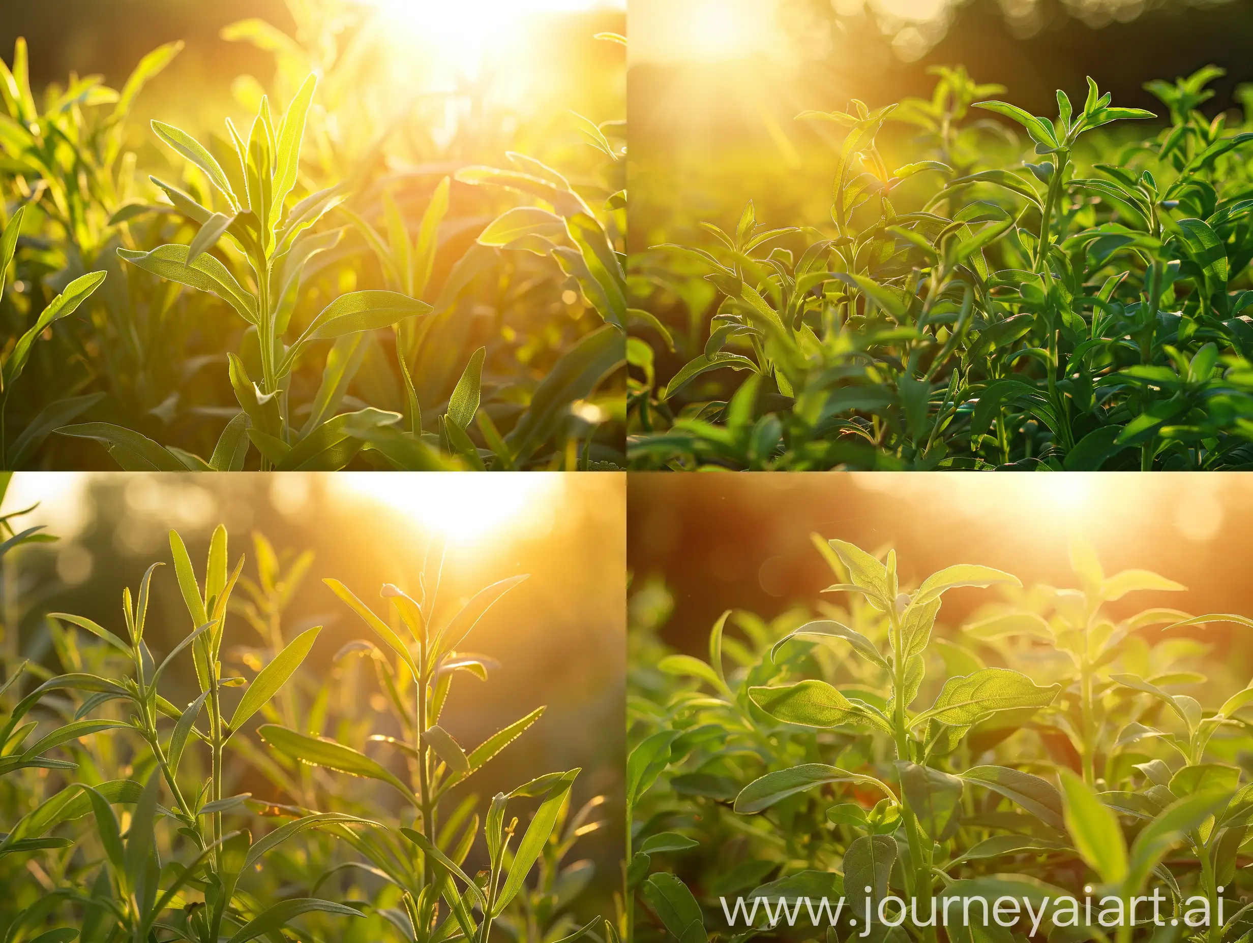 Serene-Mexican-Tarragon-Bathed-in-Golden-Sunlight