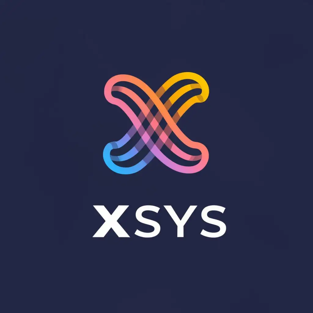 a logo design,with the text "XSYS", main symbol:X,complex,be used in Technology industry,clear background