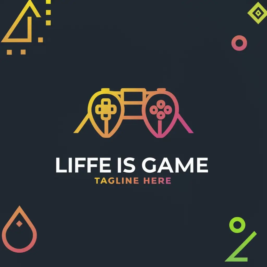 a logo design,with the text "LIFE IS GAME", main symbol:GAME,complex,be used in Events industry,clear background