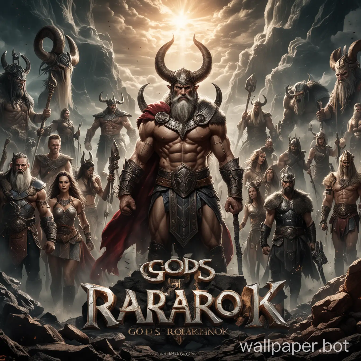 Epic-Gods-Of-Ragnarok-in-Mythical-Battle-Scene