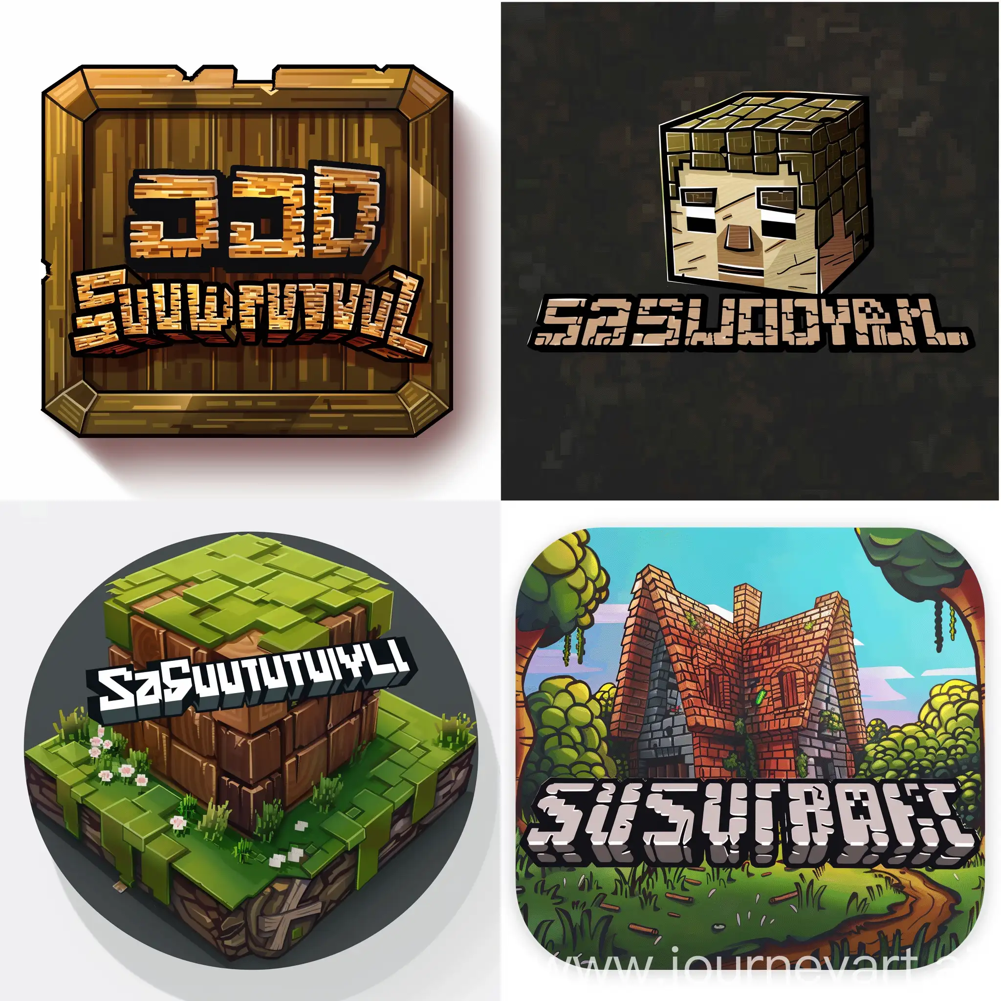 SadSurvival-Minecraft-Server-Logotype-with-Version-6-and-Aspect-Ratio-11