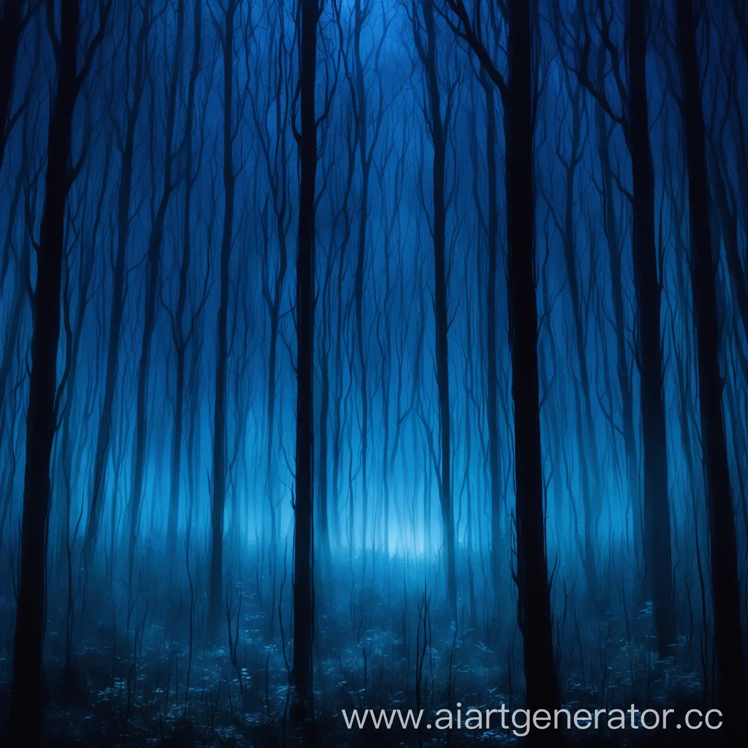 Enchanted-Blue-Mist-Night-in-Dense-Forest