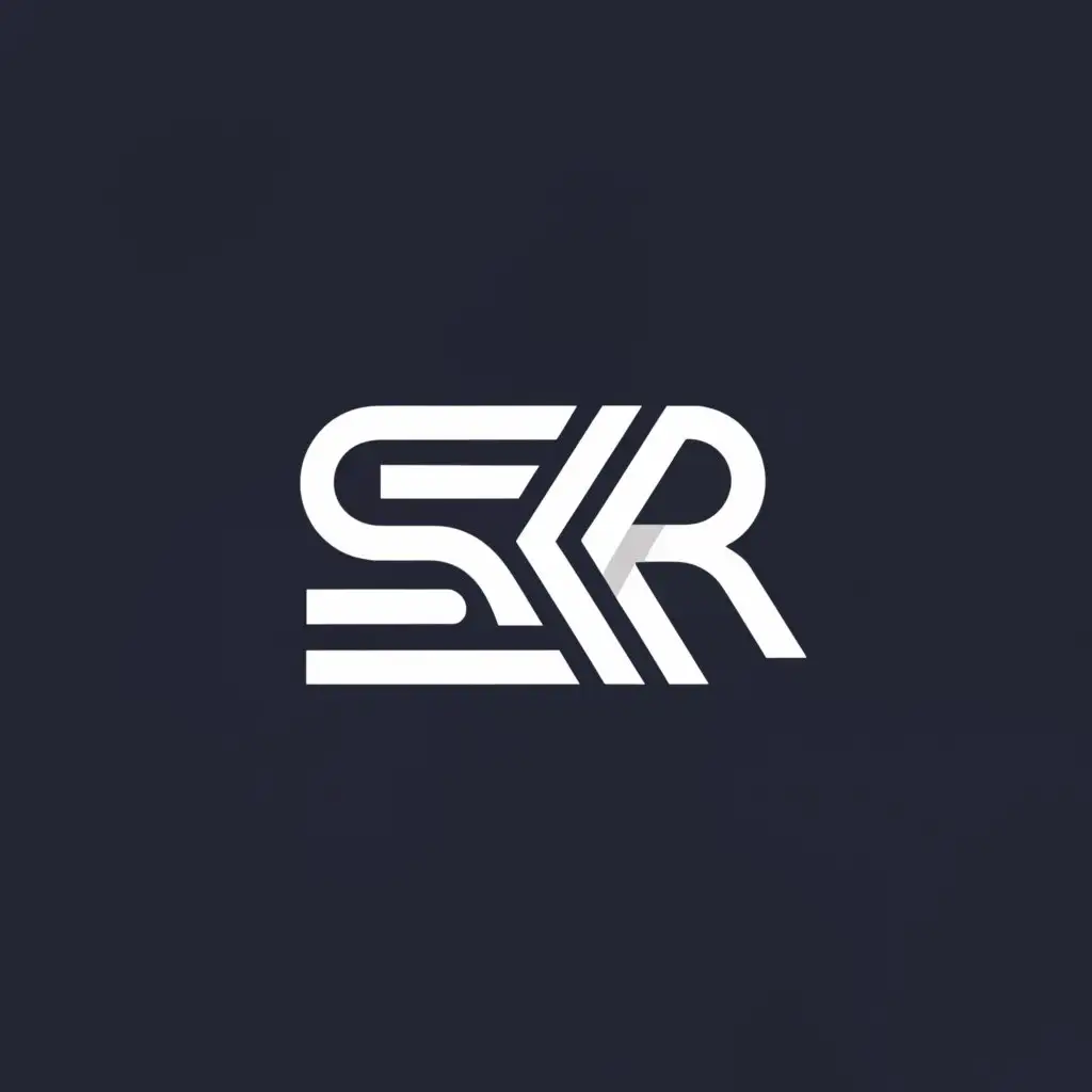 a logo design,with the text "SKR", main symbol:Computer,Moderate,be used in Internet industry,clear background