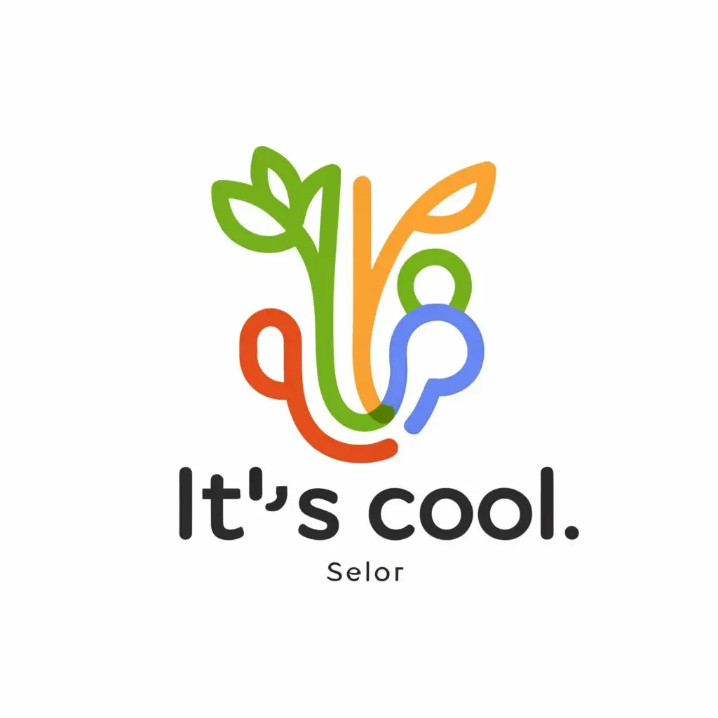 a logo design,with the text "It's cool.", main symbol:vegetables,Moderate,be used in Technology industry,clear background