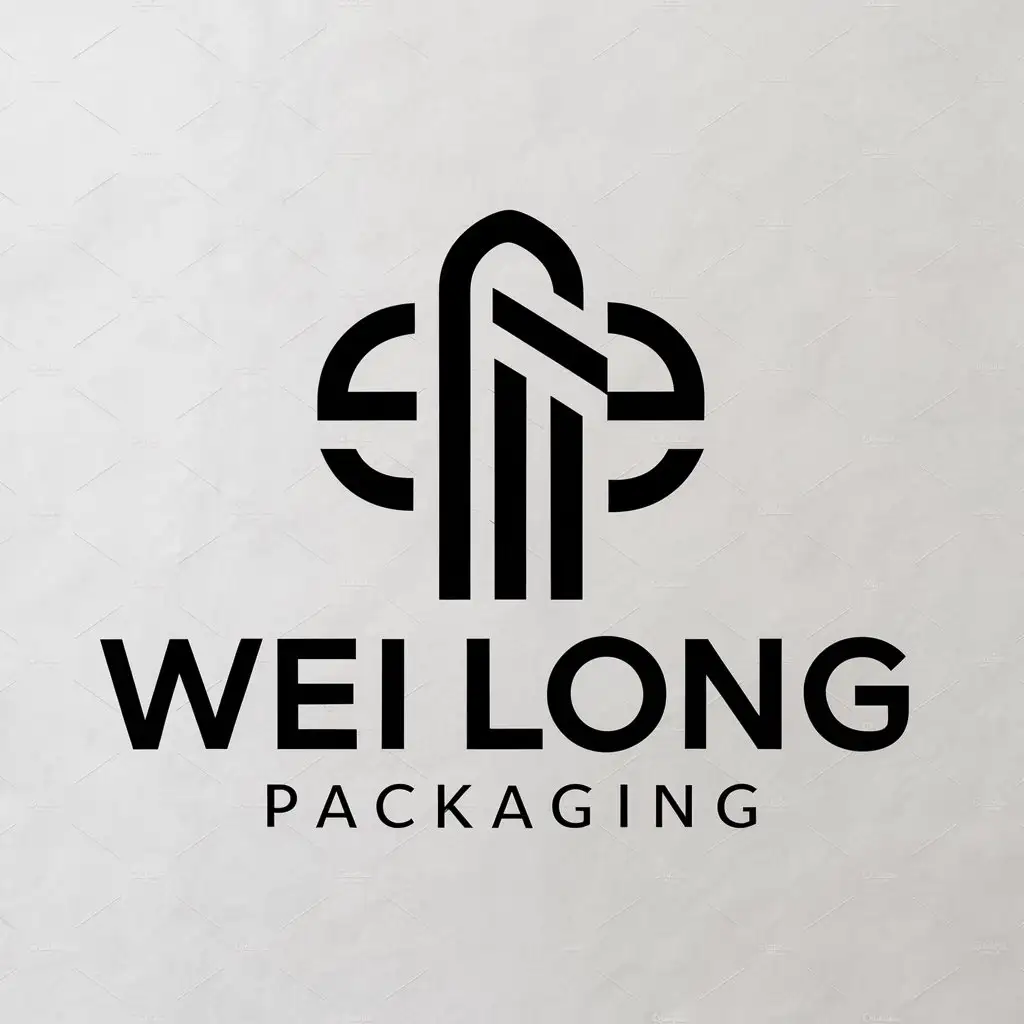 LOGO-Design-For-Wei-Long-Elegant-Tree-Wrap-Symbol-for-Packaging-Industry