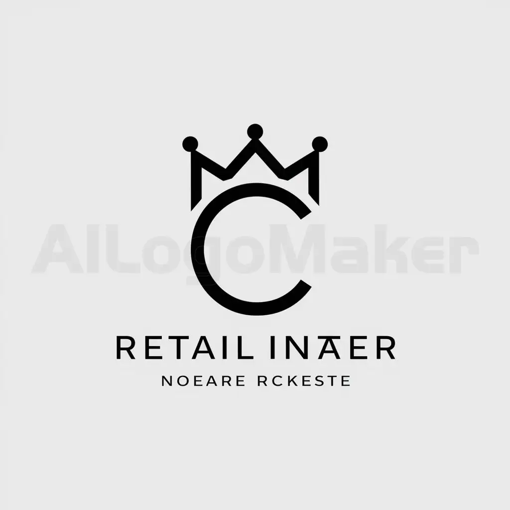 a logo design,with the text "C", main symbol:Crown,Minimalistic,be used in Retail industry,clear background