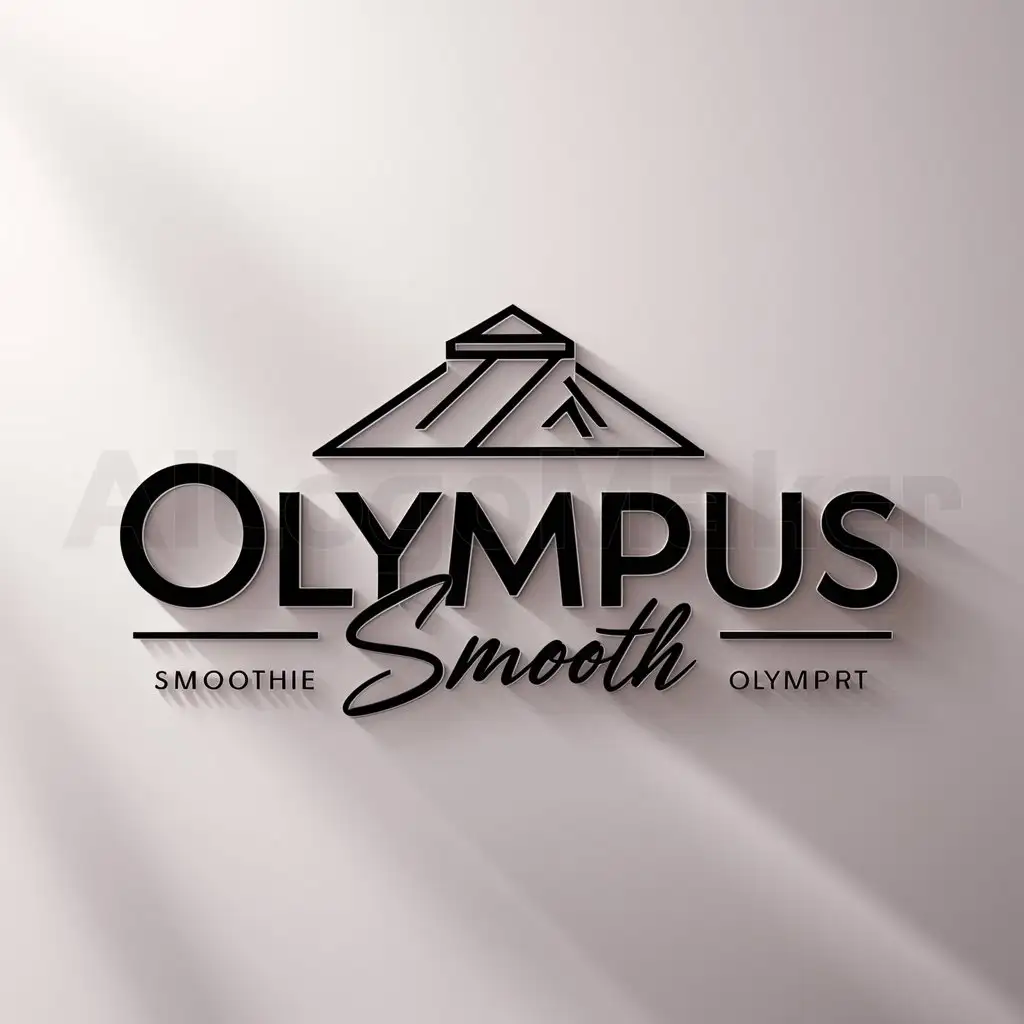 a logo design,with the text "Olympus Smooth", main symbol:Inspired by the home of the Greek gods and For a soft and comforting yogurt,Moderate,be used in smoothie industry,clear background