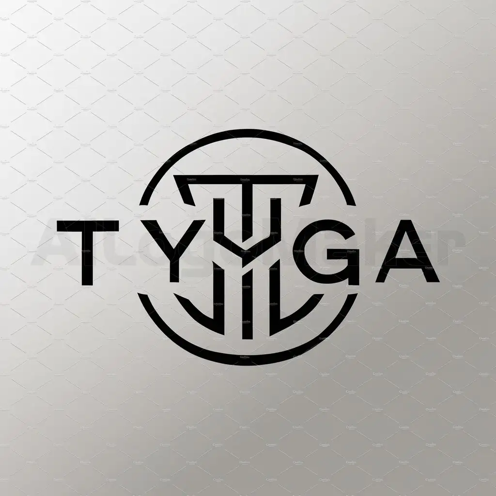 a logo design,with the text "TYGA", main symbol:TYGA,Moderate,clear background