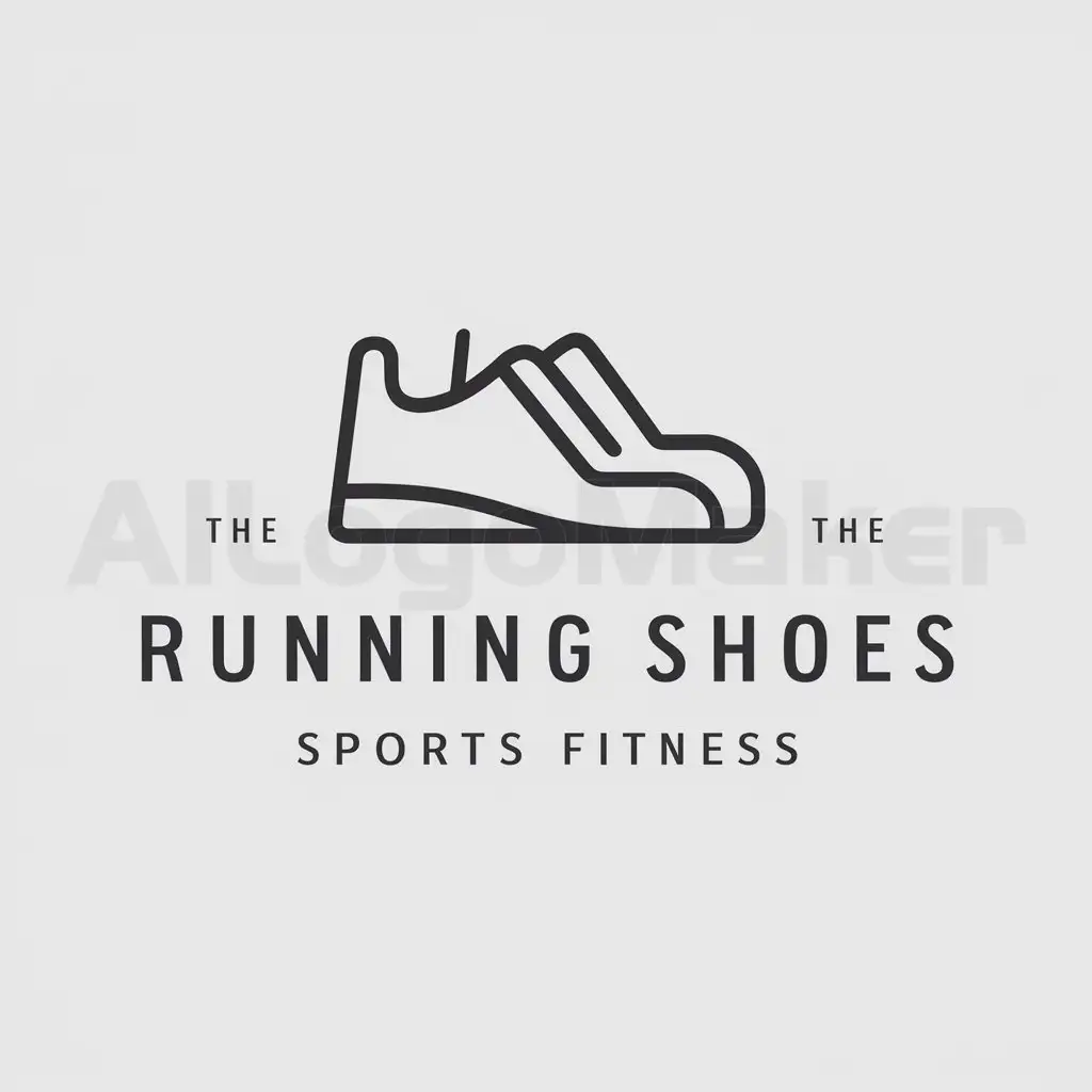 a logo design,with the text "running shoes", main symbol:running shoes,Moderate,be used in Sports Fitness industry,clear background