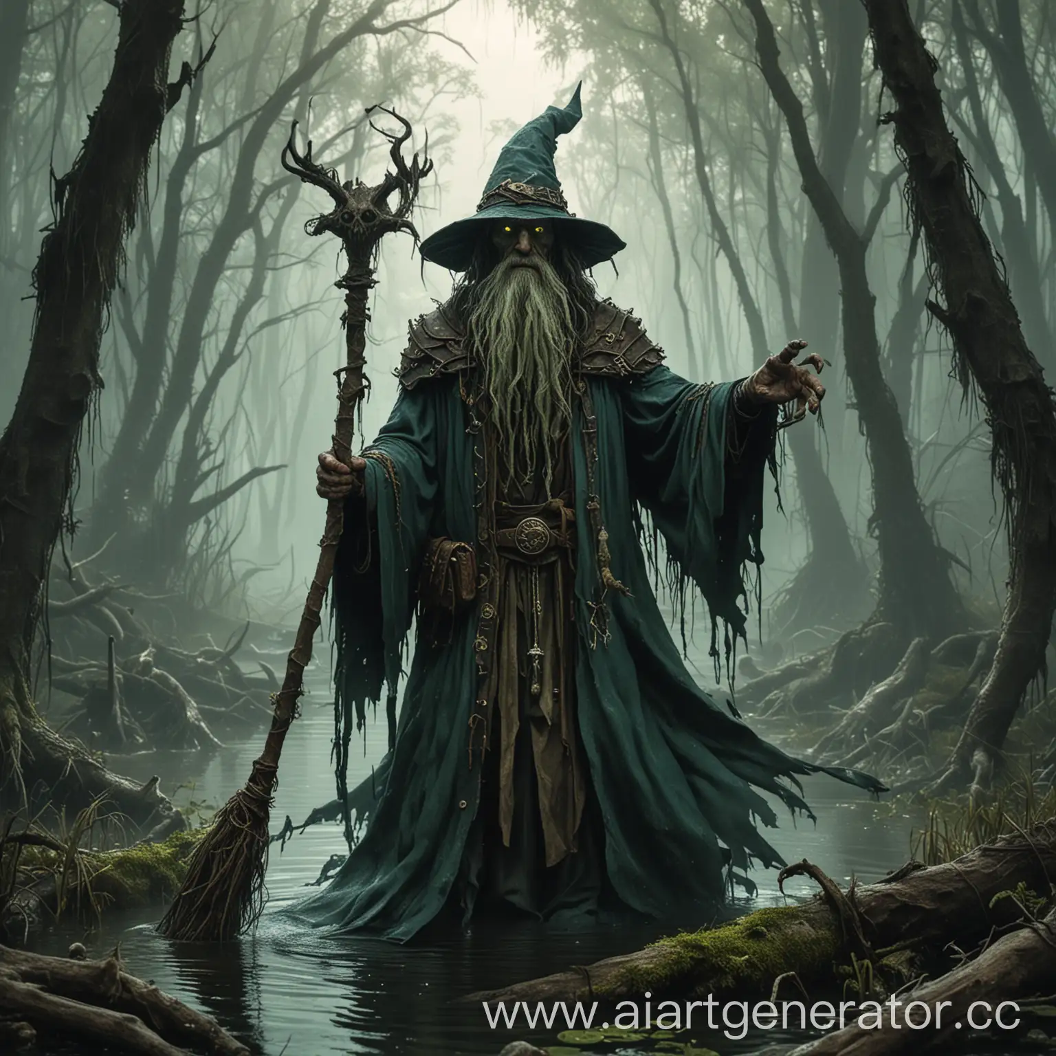 Mysterious-Swamp-Wizard-Meeting-a-Stranger-Lord
