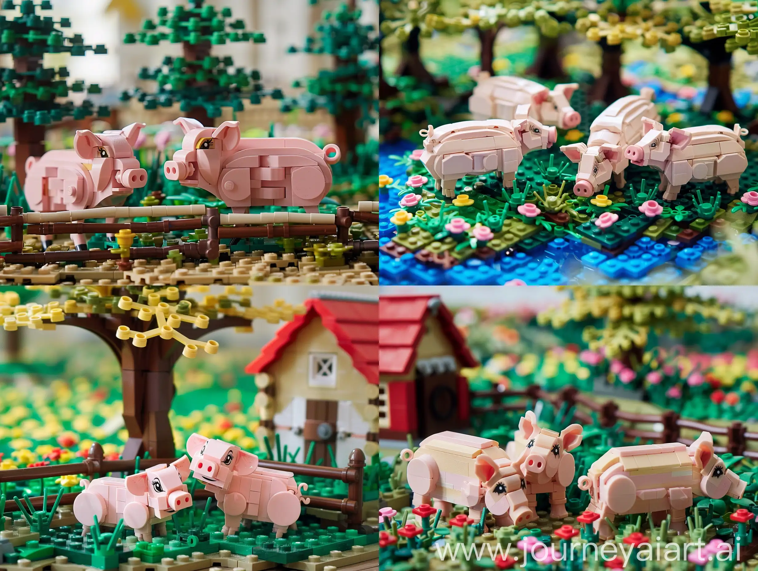 pigs on the farm, LEGO
