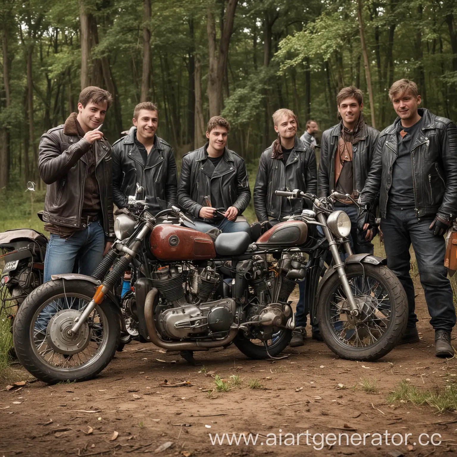 Motorcycle-Adventure-with-Friends-in-Countryside