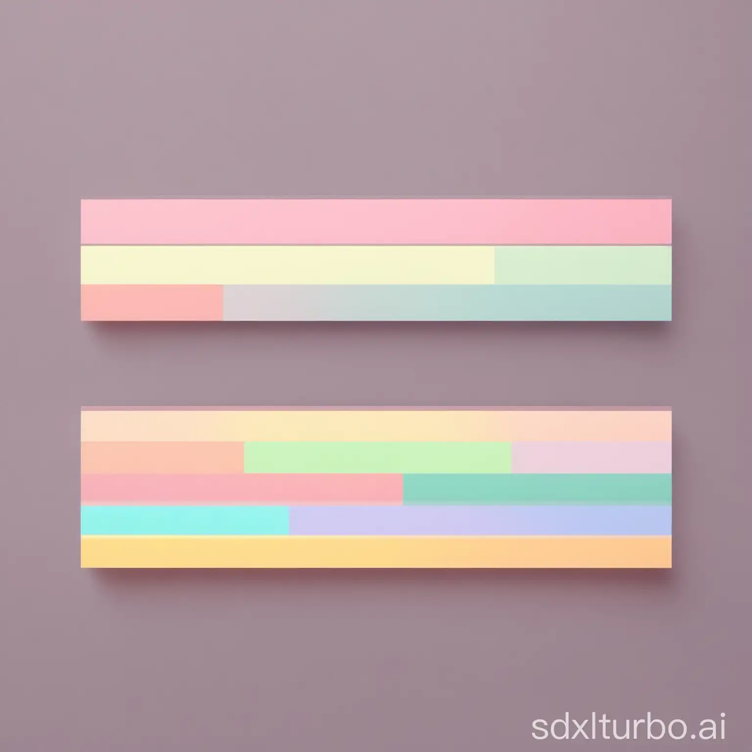 pastel lower thirds with pixelated effect, simple
