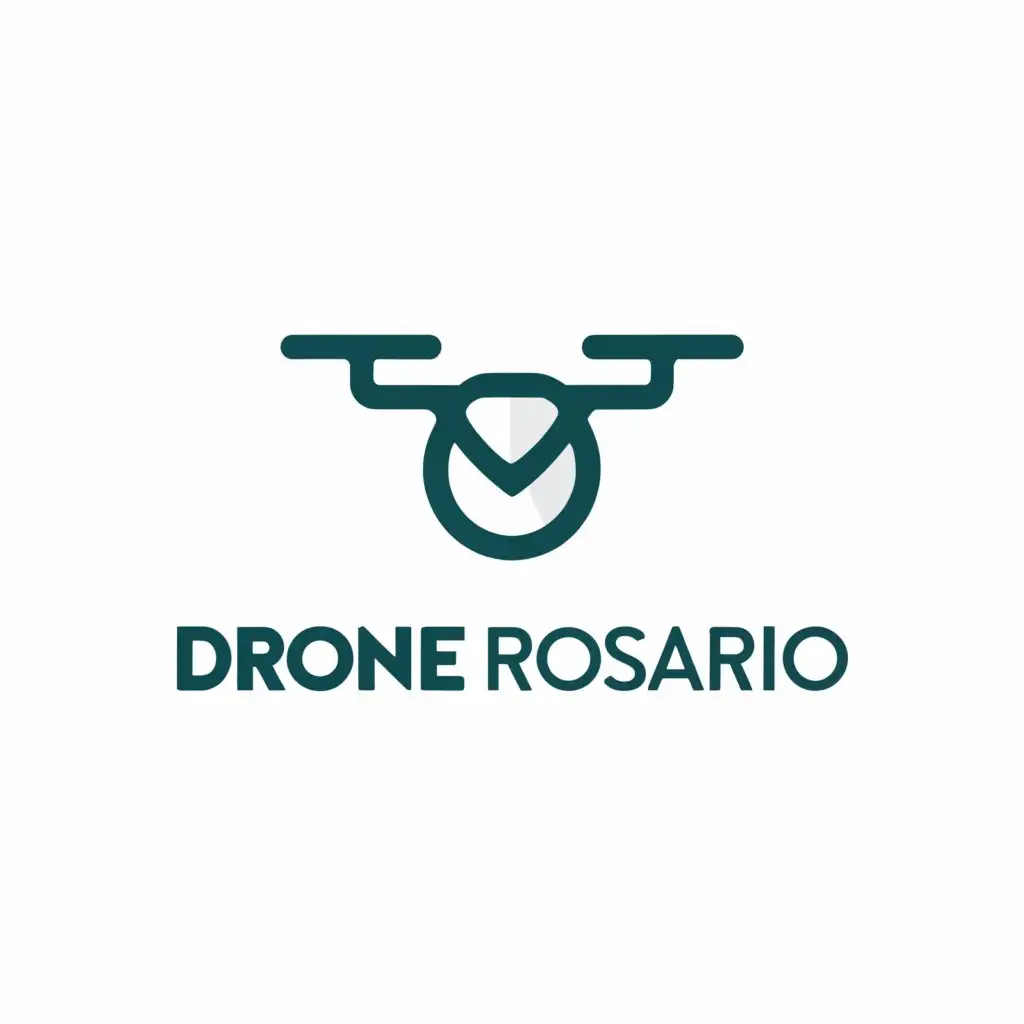 a logo design,with the text "Drone Rosario", main symbol:Drone,Moderate,be used in Construction industry,clear background