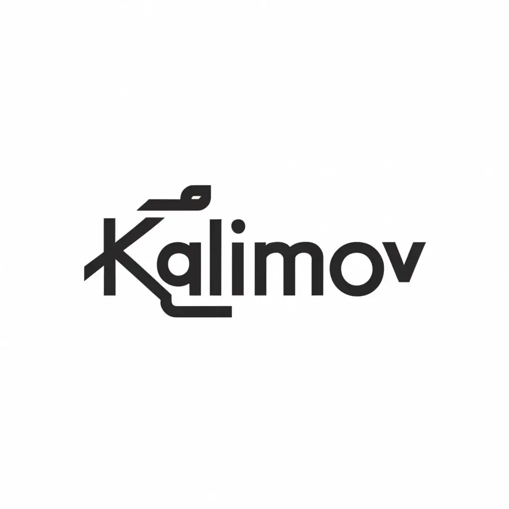 a logo design,with the text "KALIMOV", main symbol:Sneaker,Minimalistic,be used in Retail industry,clear background