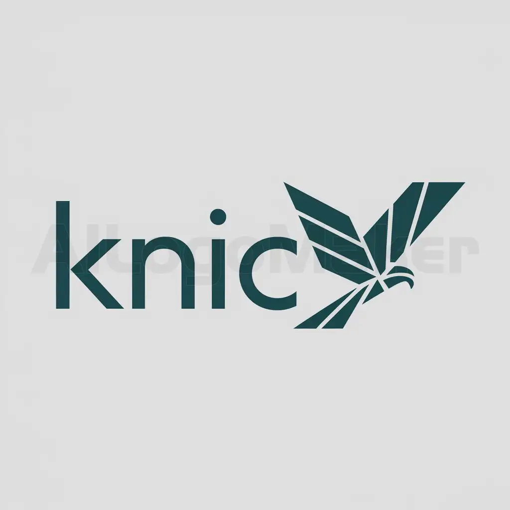 a logo design,with the text "KNIC", main symbol:KUWAIT-NATIONAL-INVESTMENT-CO,Moderate,be used in Others industry,clear background