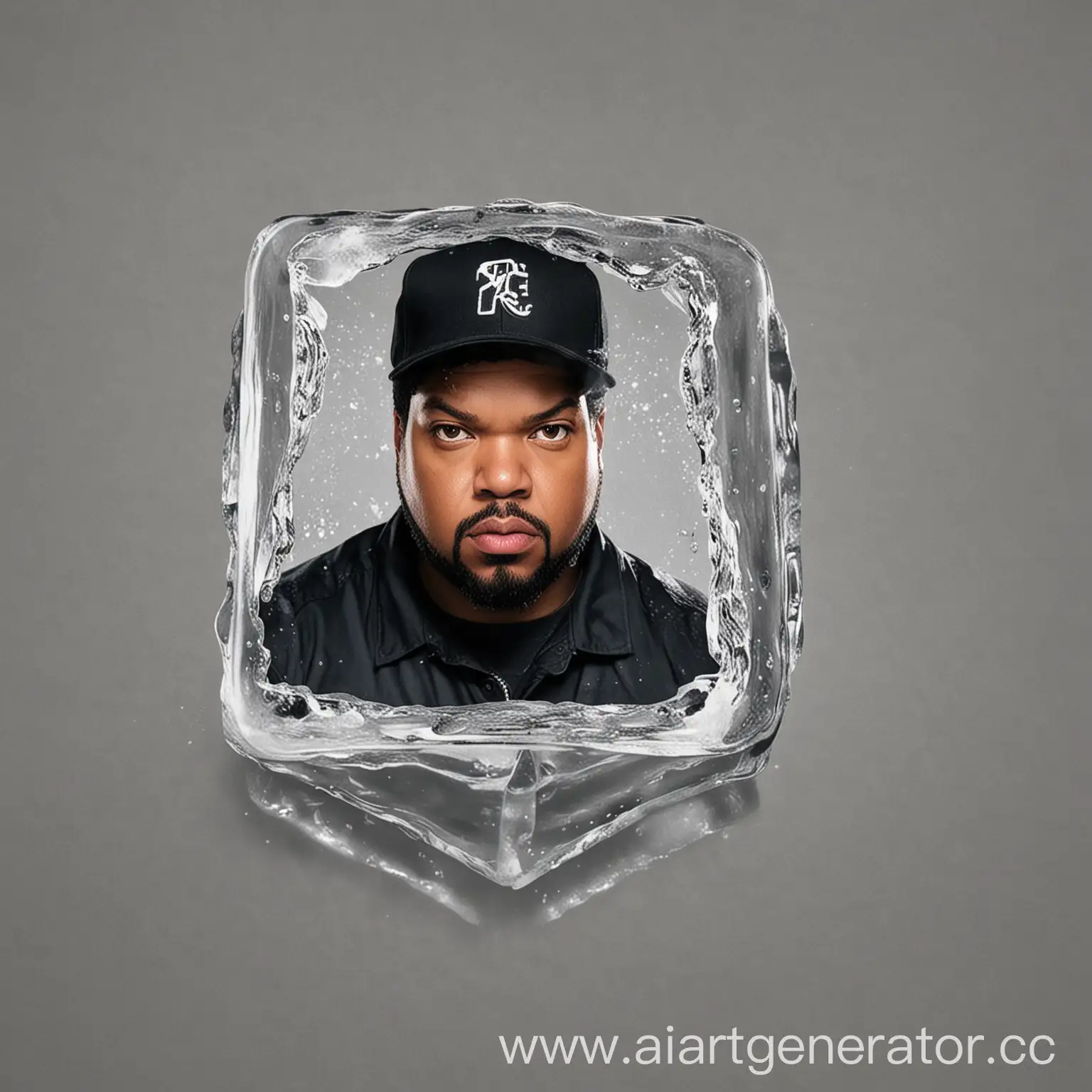 Crystal-Clear-Ice-Cube-Melting-in-Sunlight-Refreshing-Summer-Concept