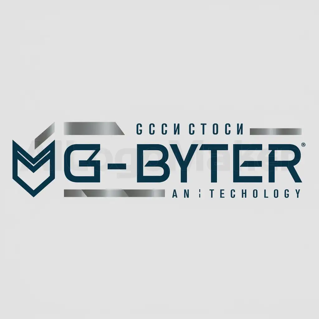 a logo design,with the text "GG-BYTER", main symbol:MODUL' (Russian module),Moderate,be used in Technology industry,clear background