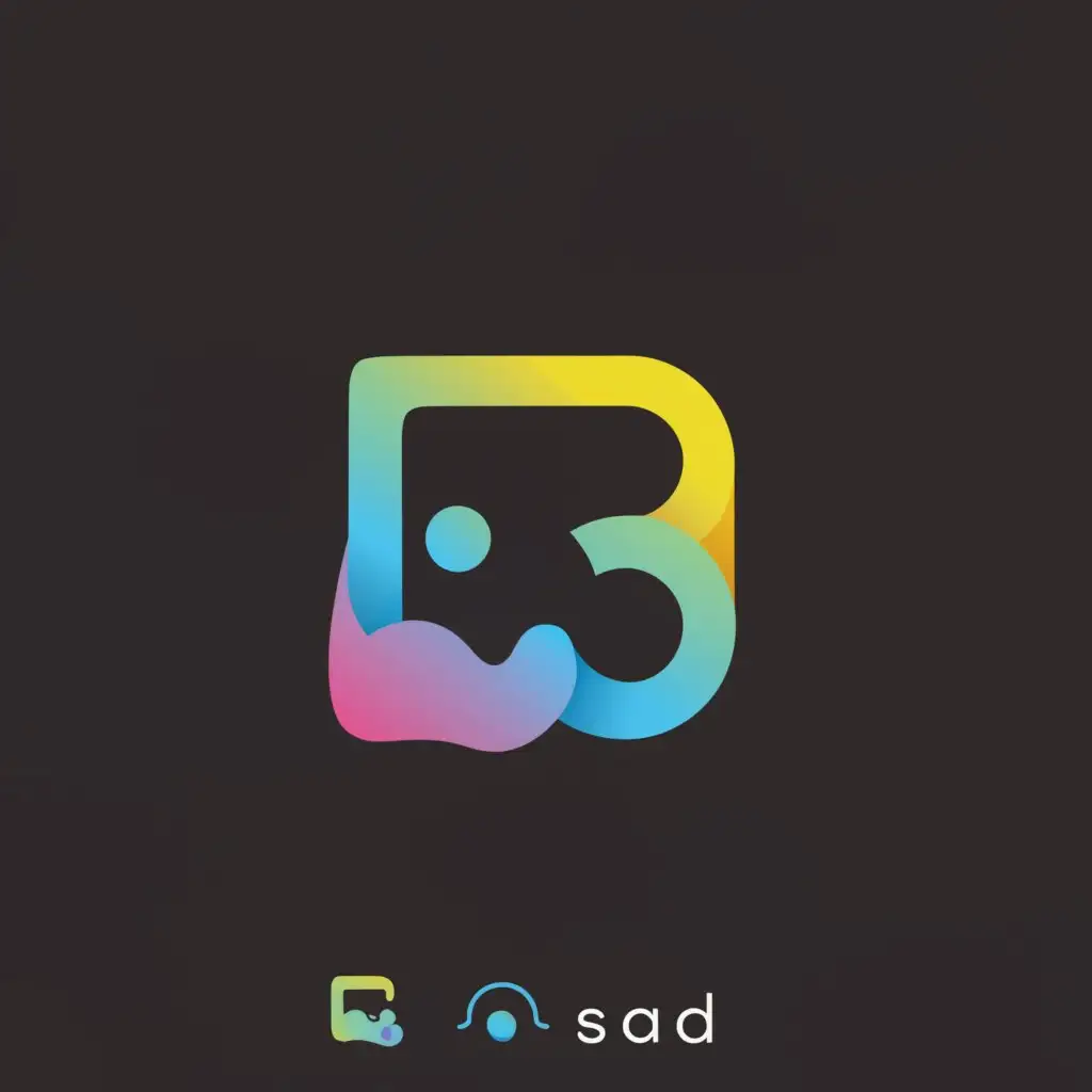a logo design,with the text "Edit.sad3", main symbol:a logo design,with the text "Edit.sad3", main symbol:Alogo design 
Word "E" and sad and number "3",Moderate,clear background,Moderate,clear background