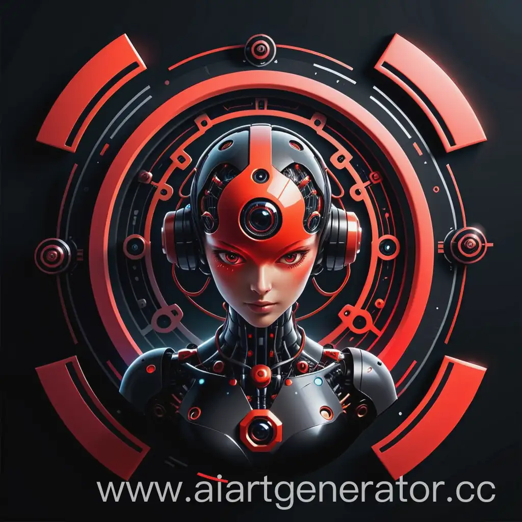 Dynamic-Red-and-Black-Artificial-Intelligence-Contest-Logo