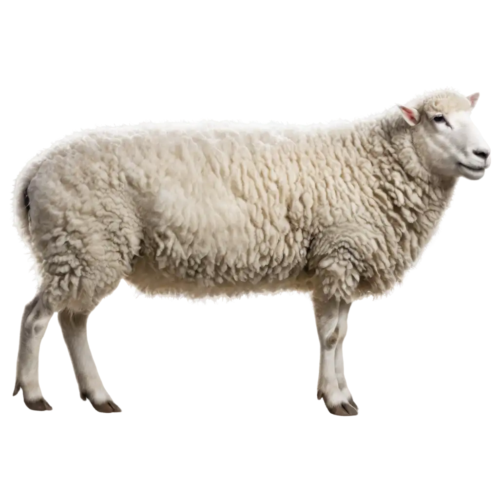 Stunning-White-Sheep-PNG-Bring-Elegance-and-Serenity-to-Your-Designs