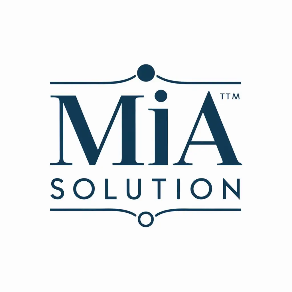 LOGO-Design-For-MIA-SOLUTION-Minimalistic-Elegance-in-Blue-with-Professional-Typography