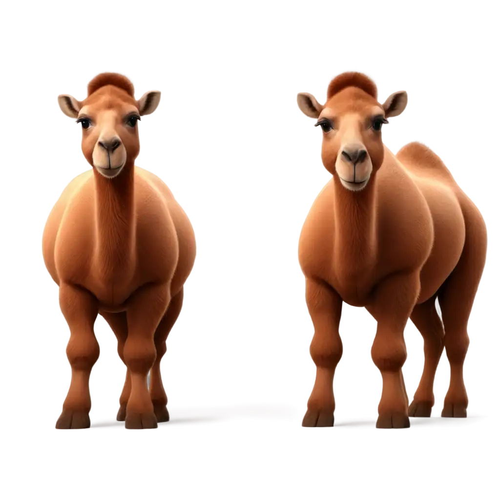 Cute-Fat-Red-Camels-in-3D-Style-High-Resolution-4K-PNG-Image