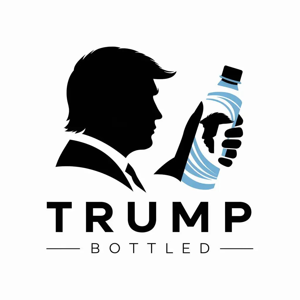 trump bottled water logo