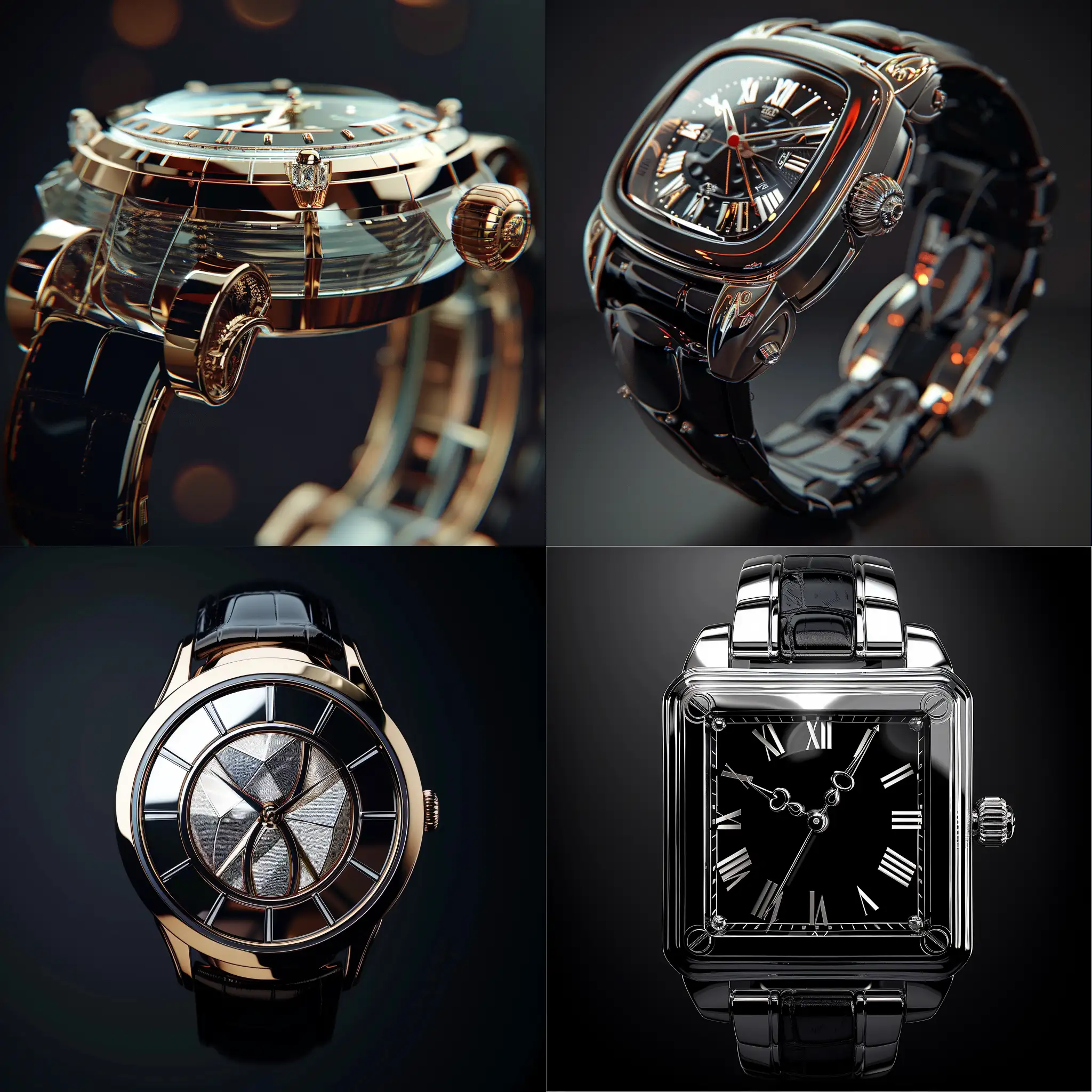 a luxury wristwatch, ultra-realistic, mystery --style raw
