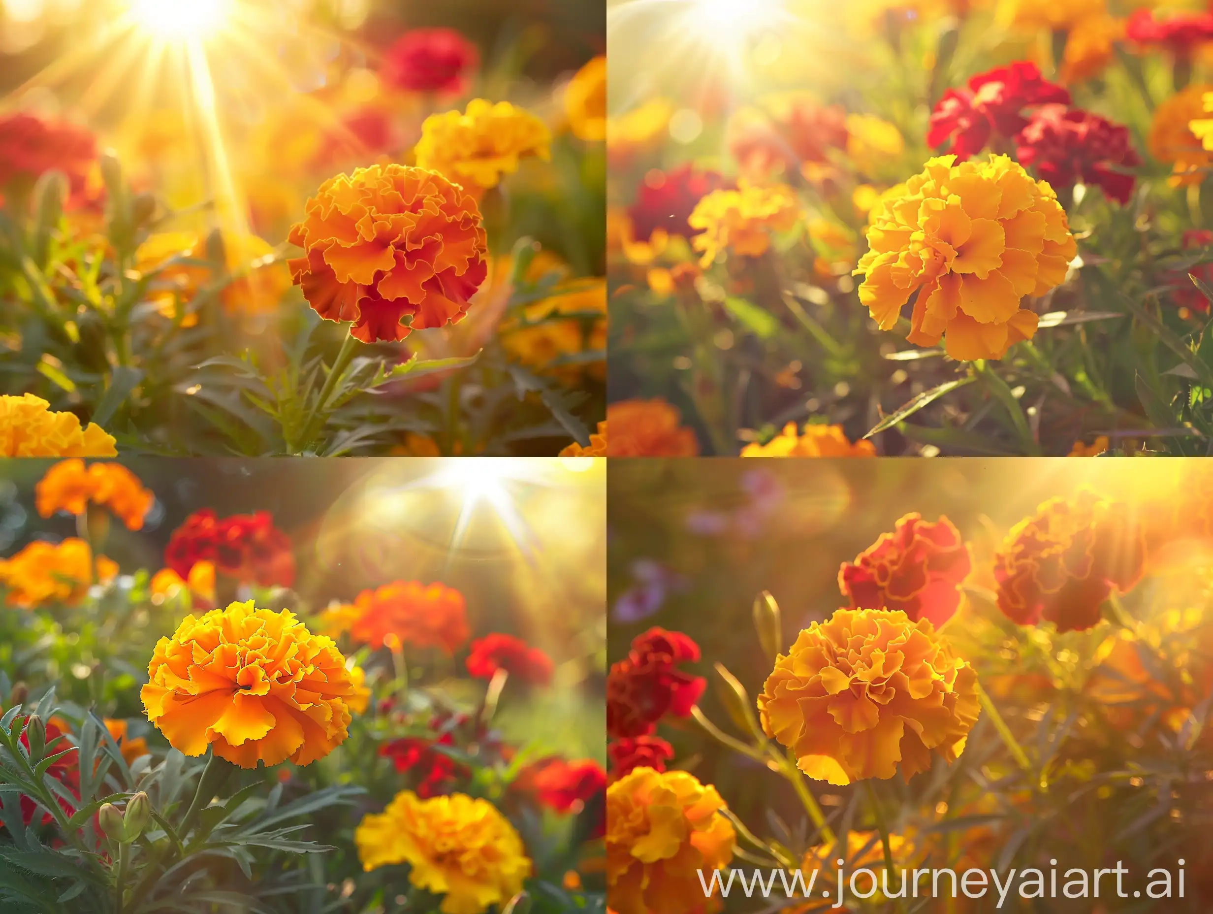Serene-Marigold-Boy-O-Boy-Mix-Detailed-CloseUp-in-Warm-Sunlight
