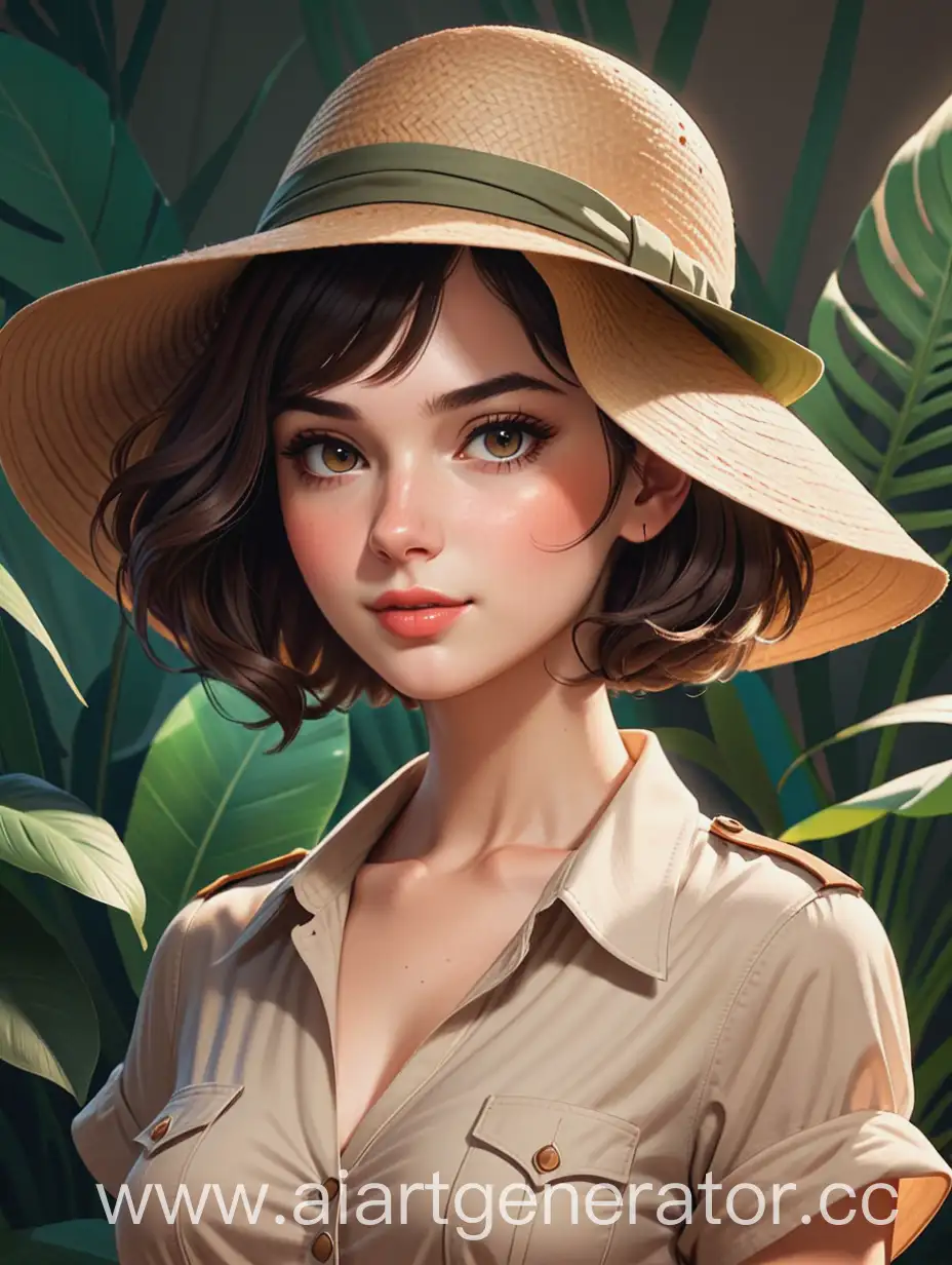 SafariHatWearing-Heroine-Cozy-Egyptian-Detective-Illustration