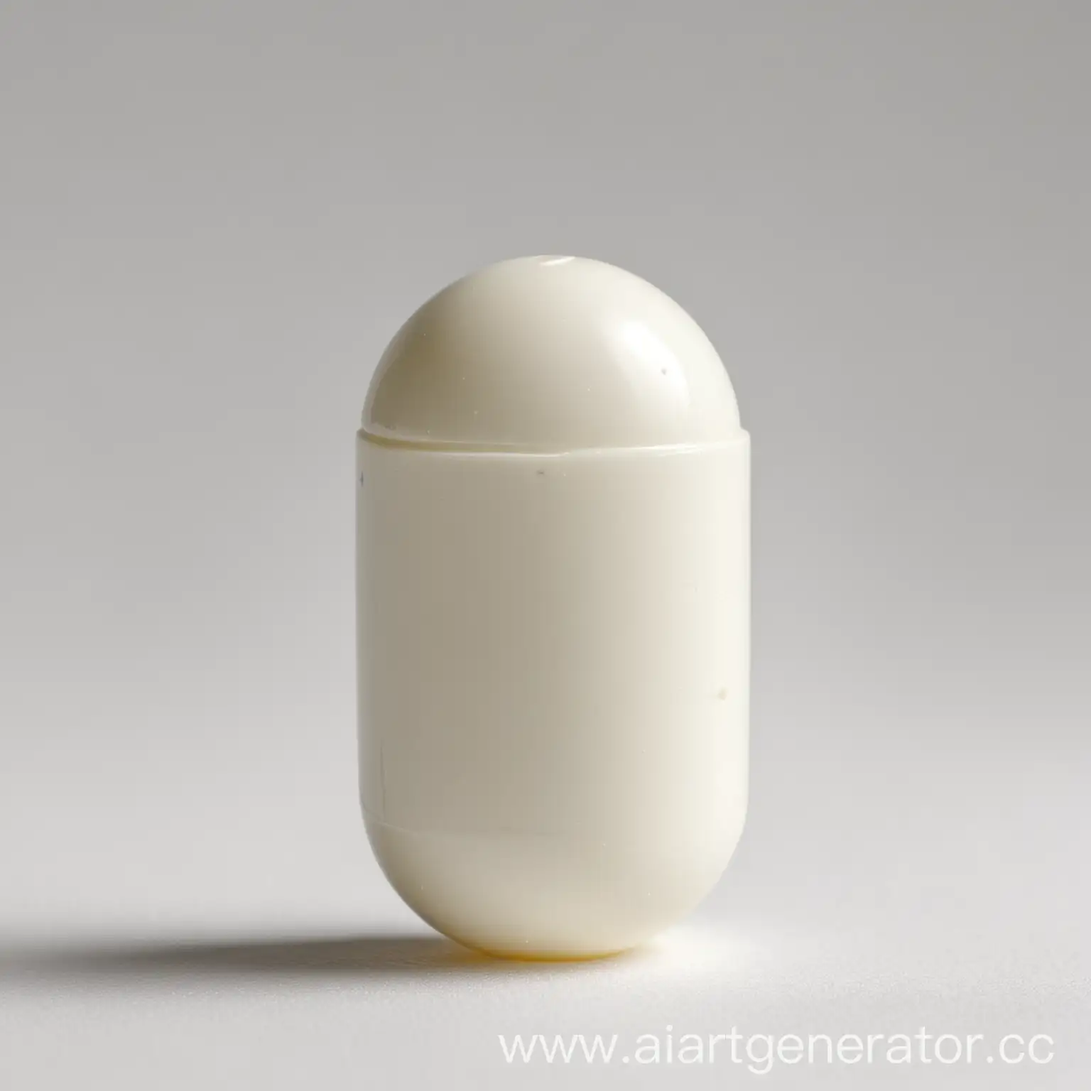 Milky-Capsule-on-White-Background